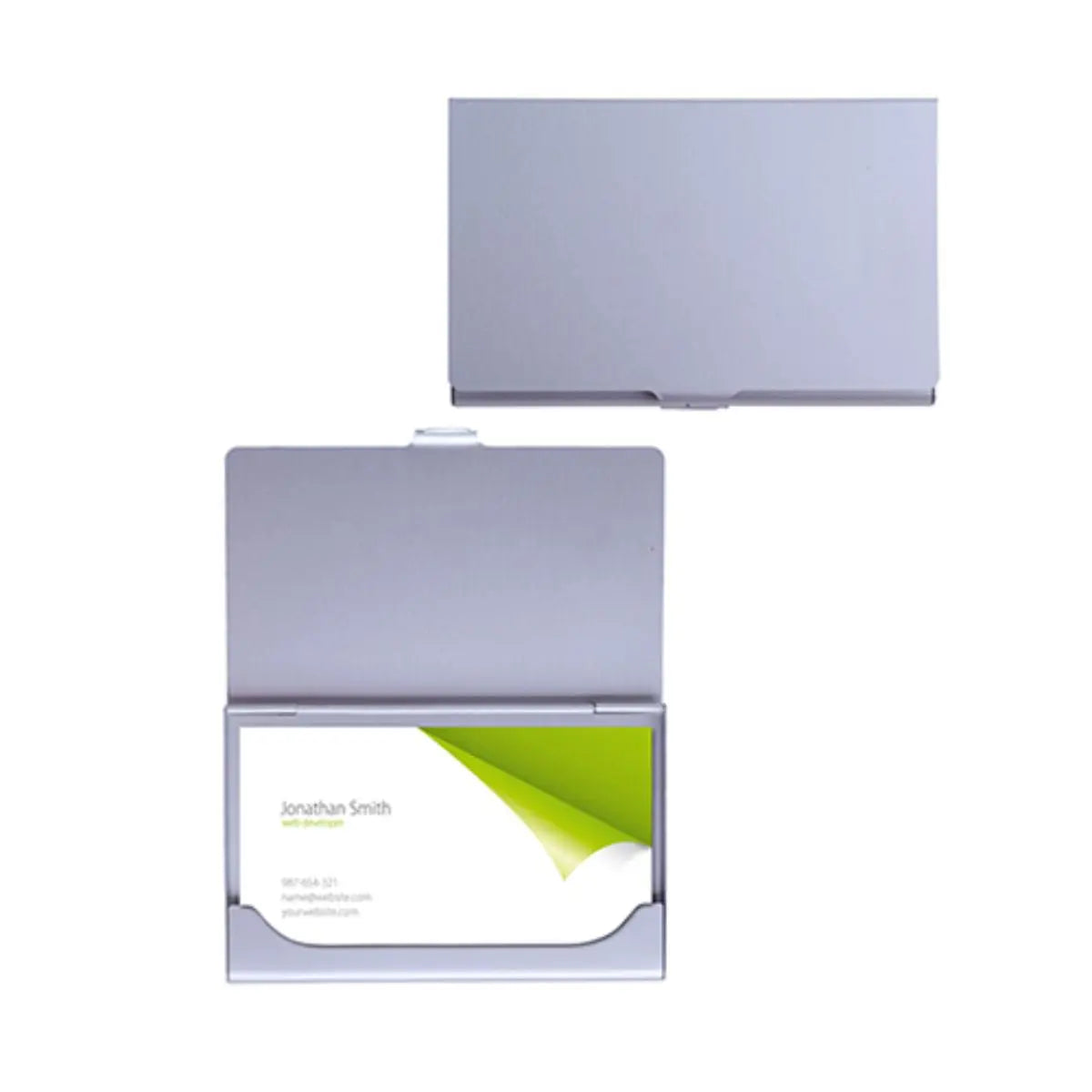 Tarjetero Metalico Card Gris For Promotional - For Promotional