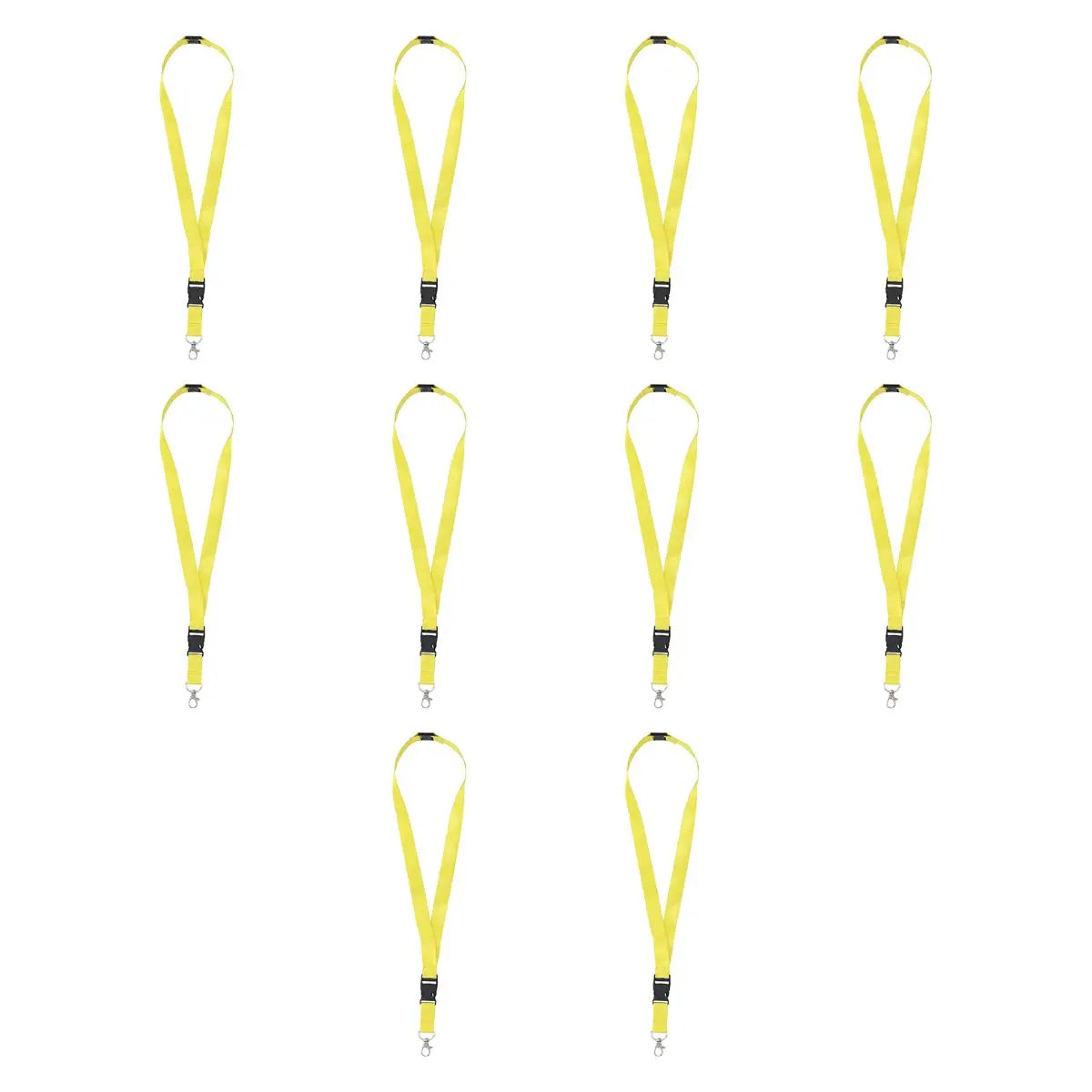 10pzs Portagafete Espiro Color Amarillo For Promotional - For Promotional