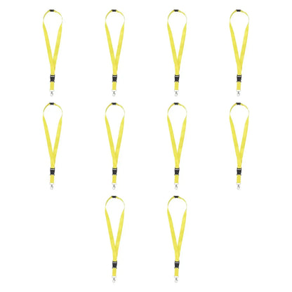 10pzs Portagafete Espiro Color Amarillo For Promotional - For Promotional