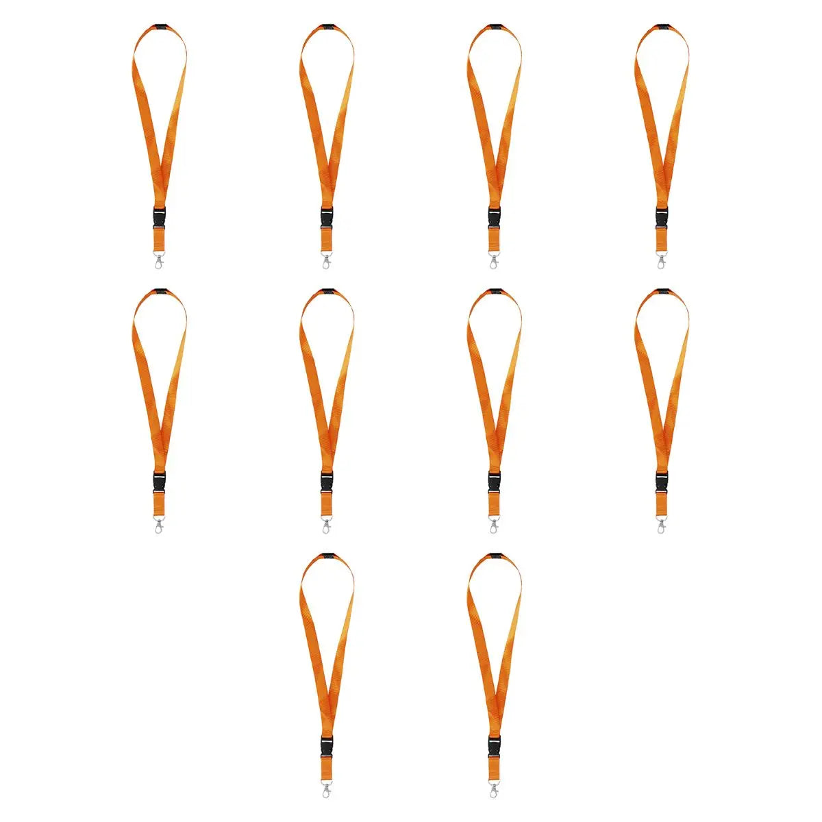 10pzs Portagafete Espiro Color Naranja For Promotional - For Promotional