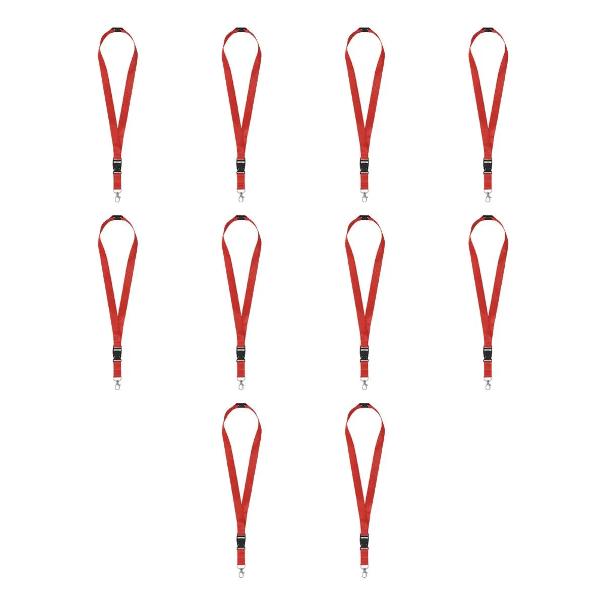 10pzs Portagafete Espiro Color Rojo For Promotional - For Promotional - vista lateral