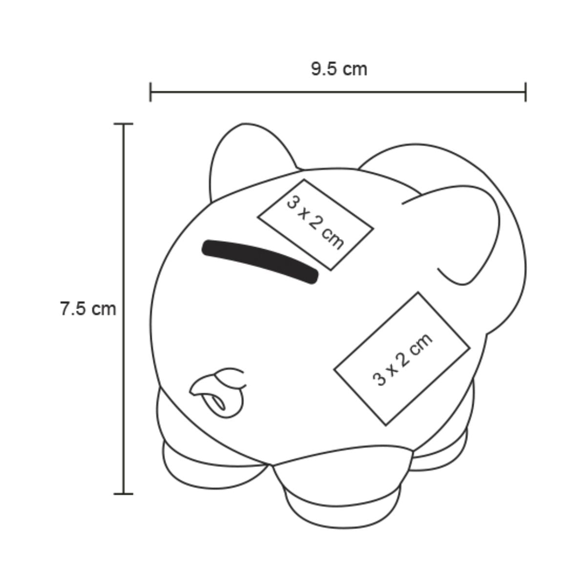 Alcancia Cerdito For Promotional Colores Nariz Removible