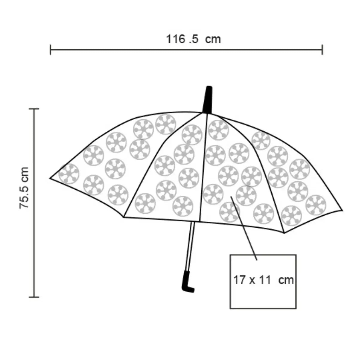 Paraguas Magico Negro For Promotional Impresion Balones Futbol