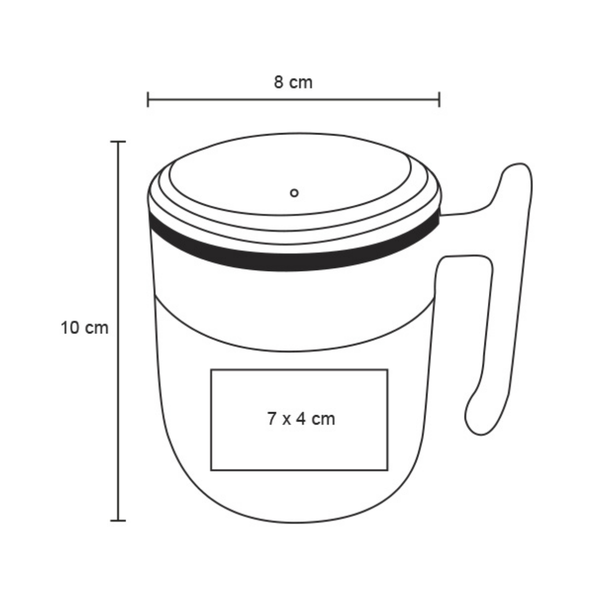 Termo Taza Doble Pared For Promotional 360ml Colores