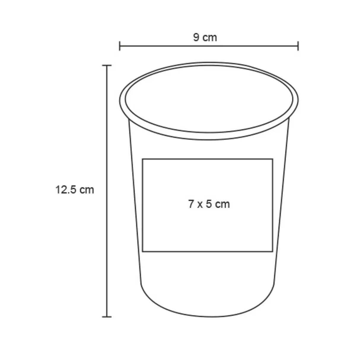Vaso Cup Negro Acero FOR PROMOTIONAL - For Promotional
