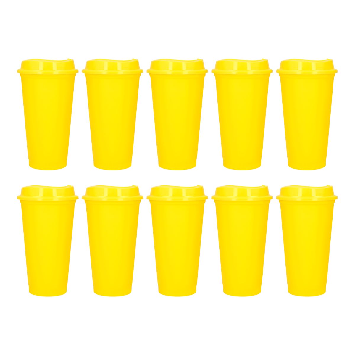 Pack 10 Vaso Plastico For Promotional Cafetero 475ml Colores