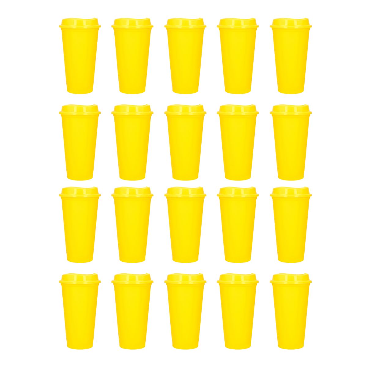 Pack 20 Vaso Plastico For Promotional Cafetero 475ml Colores