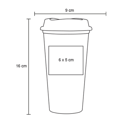 Pack 10 Vaso Plastico For Promotional Cafetero 475ml Colores