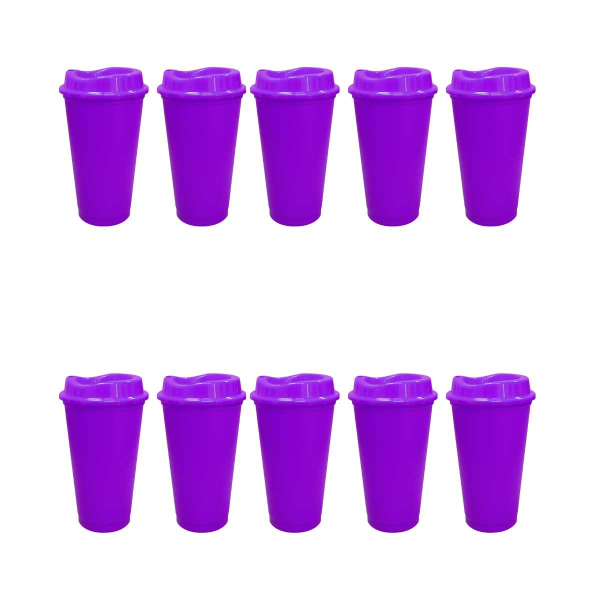 Pack 10 Vaso Plastico For Promotional Cafetero 475ml Colores