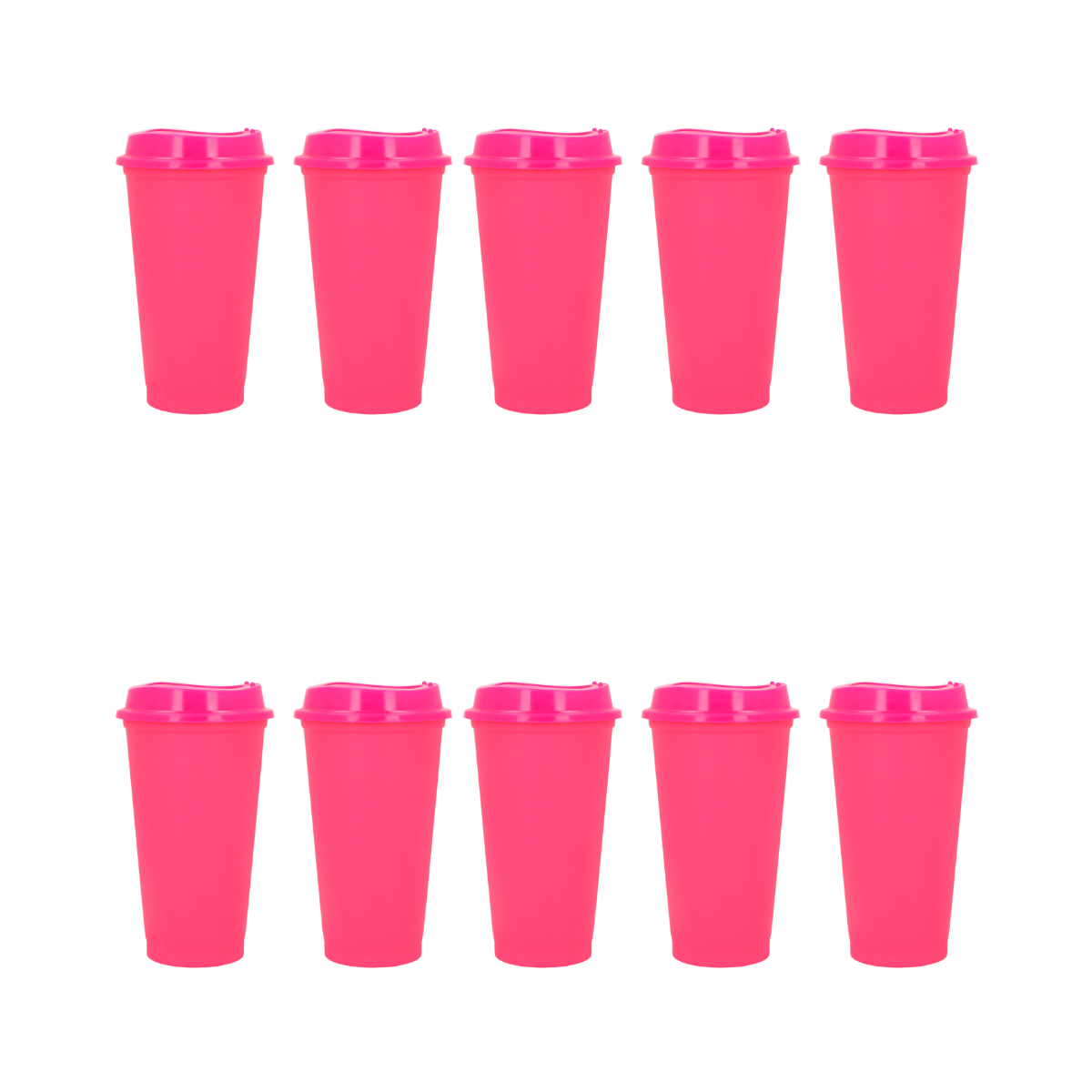 Pack 10 Vaso Plastico For Promotional Cafetero 475ml Colores