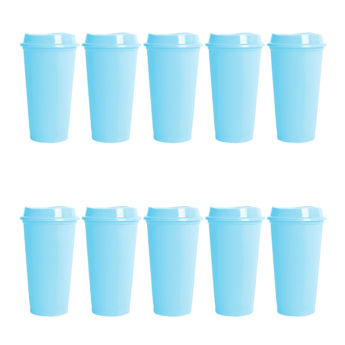 Pack 10 Vaso Plastico For Promotional Cafetero 475ml Colores