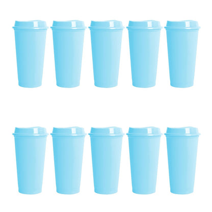 Pack 10 Vaso Plastico For Promotional Cafetero 475ml Colores