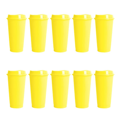 Pack 10 Vaso Plastico For Promotional Cafetero 475ml Colores