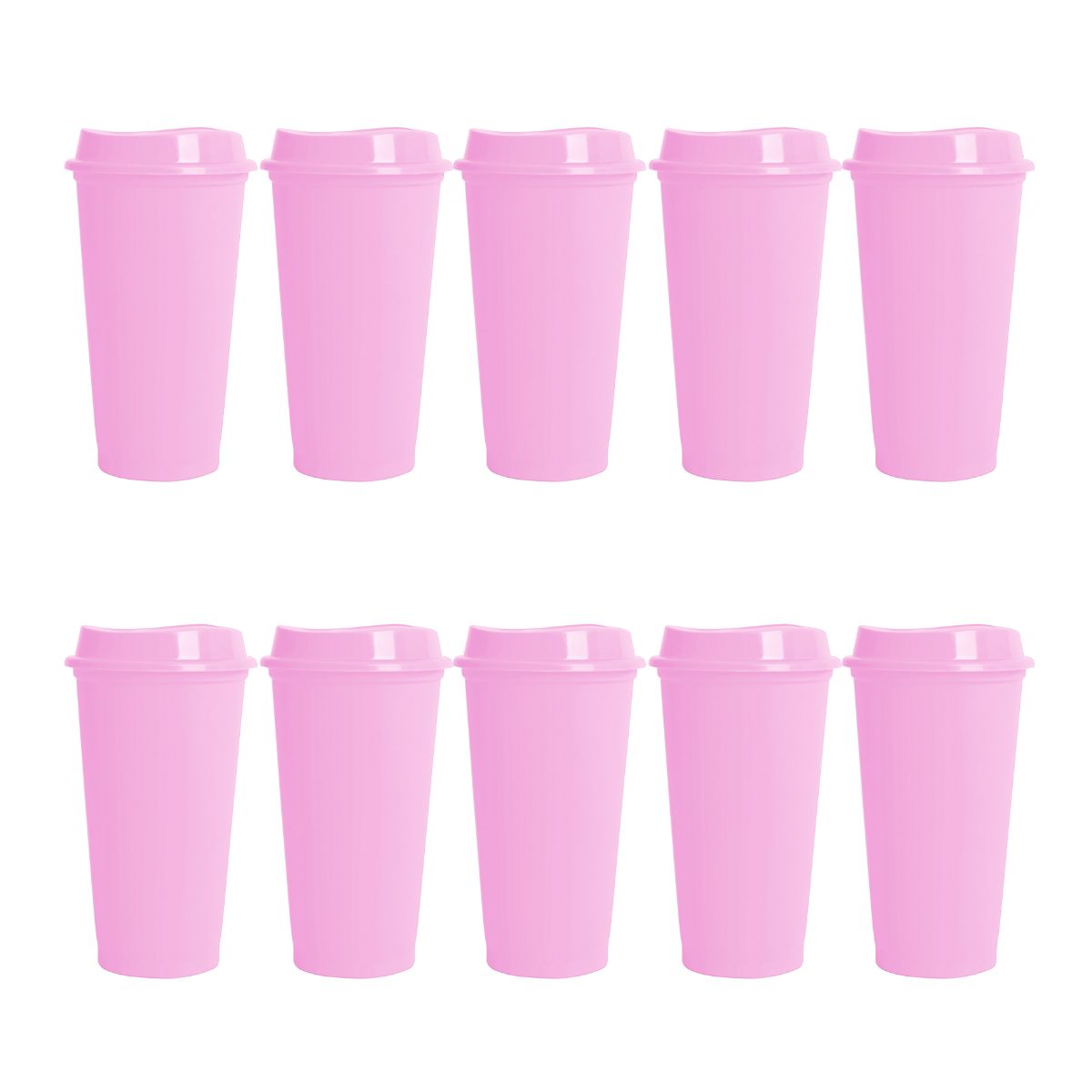 Pack 10 Vaso Plastico For Promotional Cafetero 475ml Colores