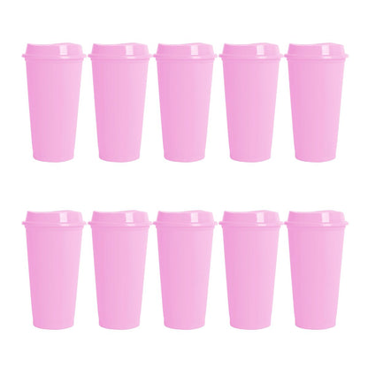Pack 10 Vaso Plastico For Promotional Cafetero 475ml Colores