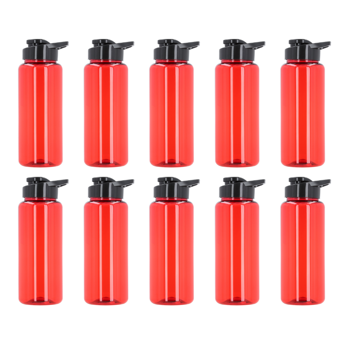 Pack 10 Botella Plastico For Promotional 1000ml Colores