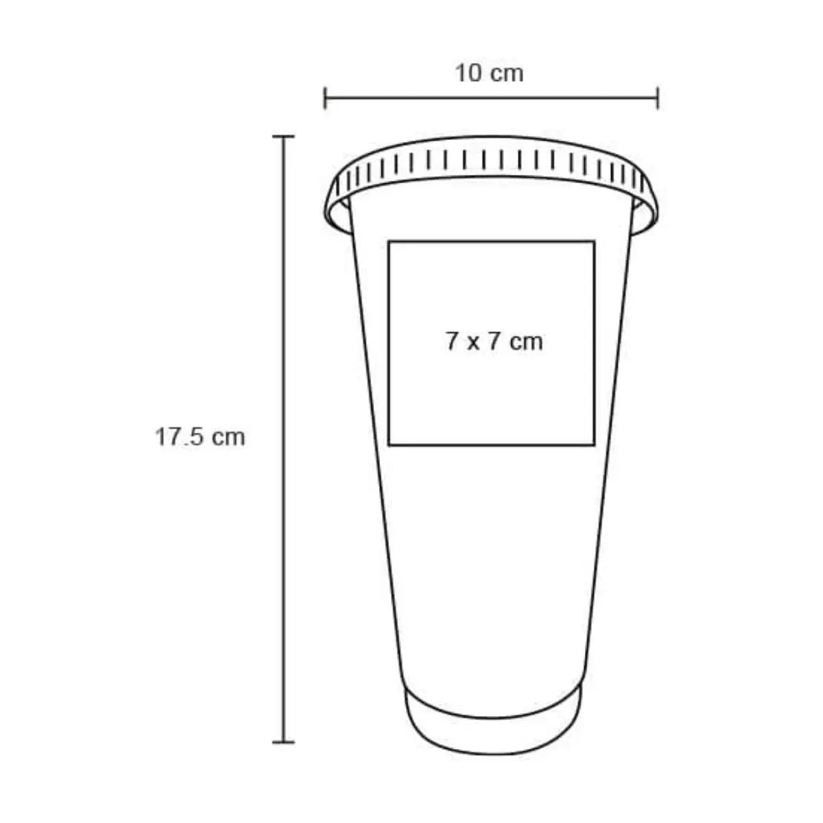 10pzs Vaso Plastico Tricolor For Promotional c/ Popote