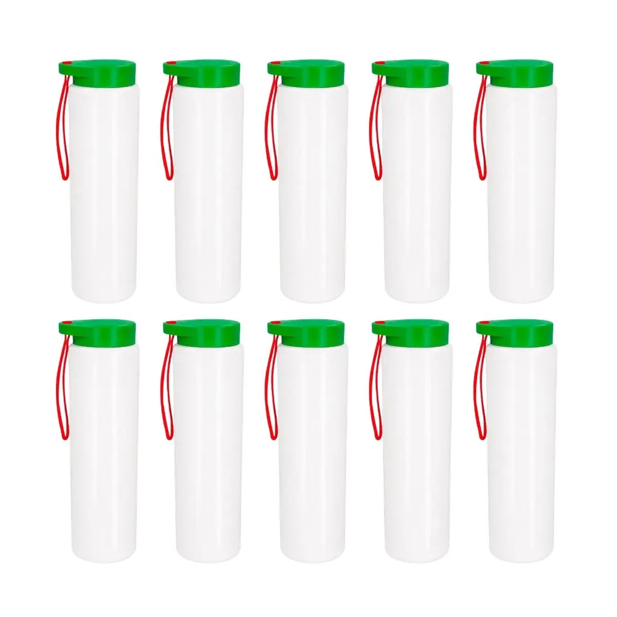 10pzs Cilindro Plastico Tricolor For Promotional Tapa Enroscable 1LT