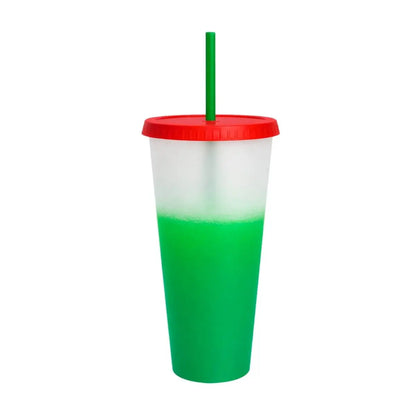 5pzs Vaso Plastico For Promotional Acabado Frost Degradado 700 ml