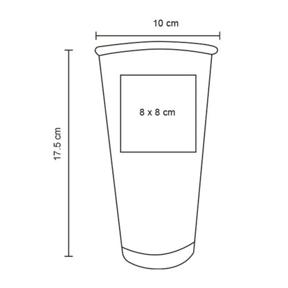 5pzs Vaso Plastico For Promotional Acabado Frost Degradado 700 ml
