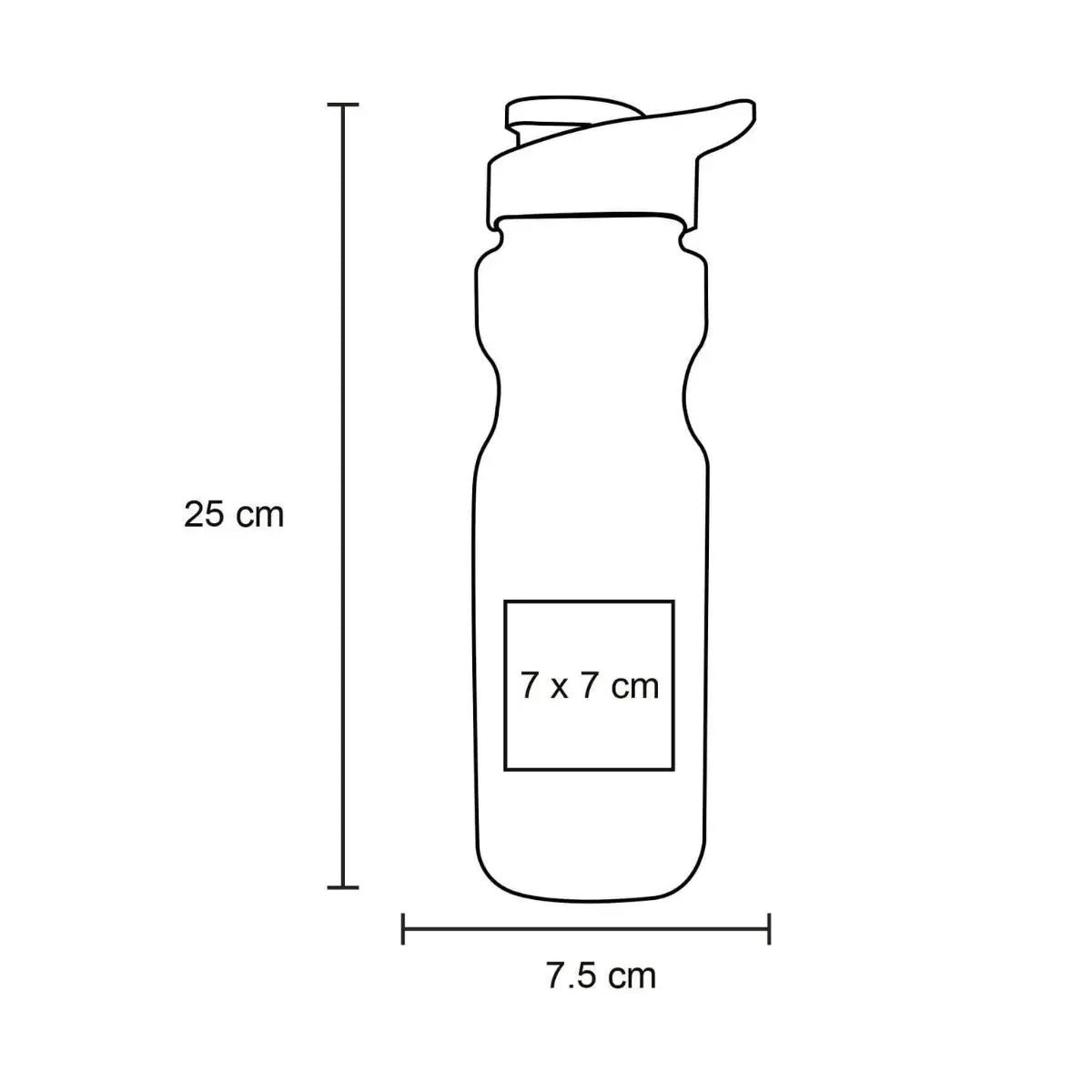 10pzs Cilindro Plastico Tricolor For Promotional 850 ml