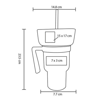 Vaso Plastico Tapa c/ Botanero For Promotional Elegir Color