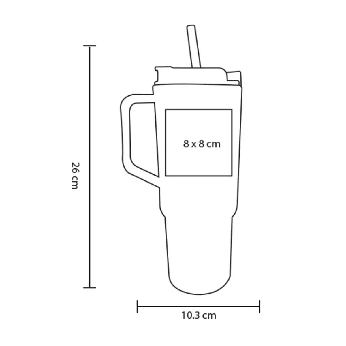 Vaso Plastico c/ Asa For Promotional Tapa Boquilla Popote