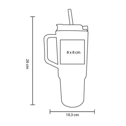 Vaso Plastico c/ Asa For Promotional Tapa Boquilla Popote