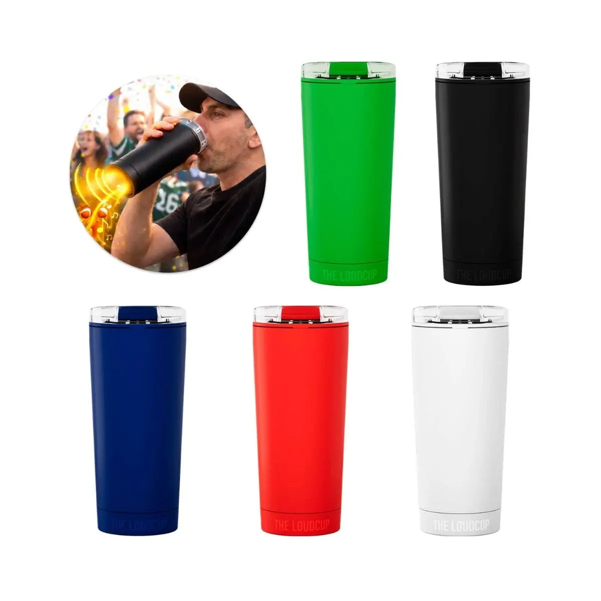 Vaso Plastico Doble Pared For Promotional Sistema Trompeta Colores