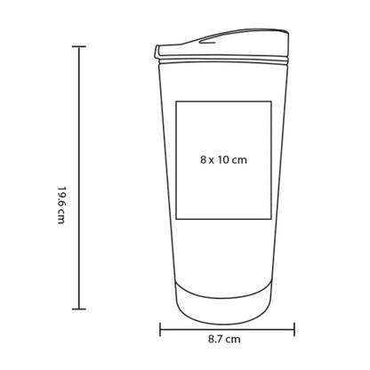 Vaso Plastico Doble Pared For Promotional Sistema Trompeta Colores