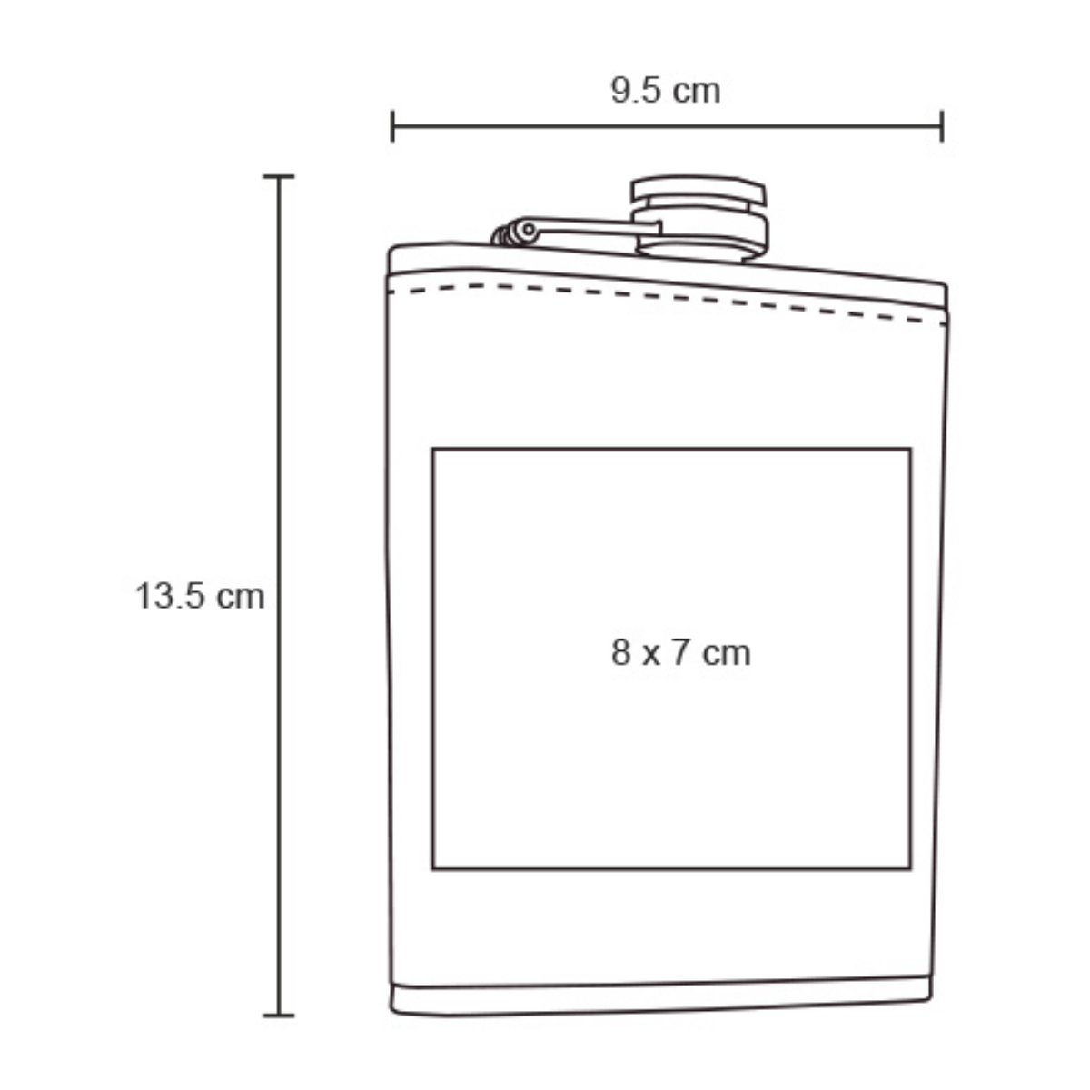 Set Licorera For Promotional 8oz Acero Inoxidable Curpiel