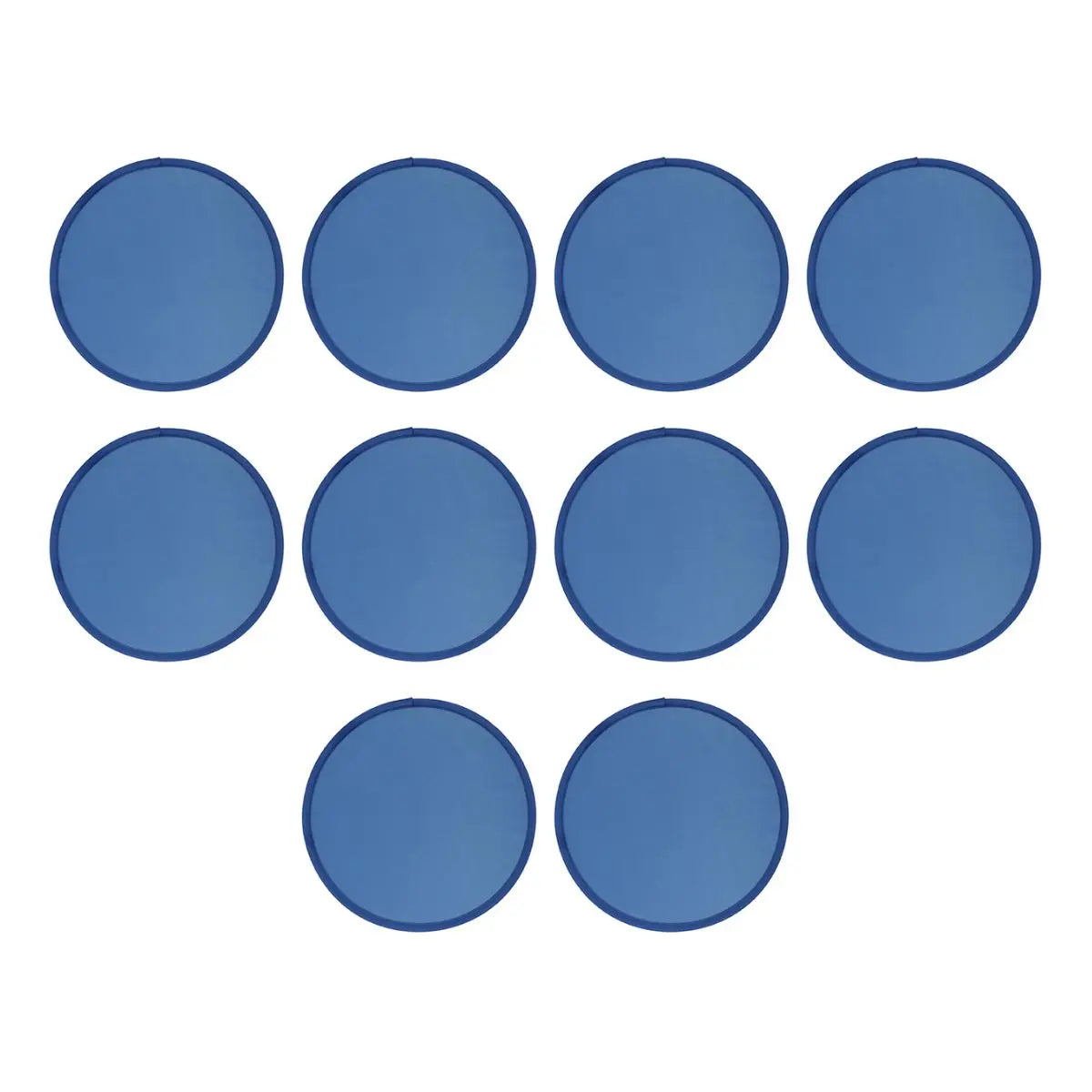 10pzs Disco Frisbee Plegable Azul For Promotional - For Promotional - vista lateral