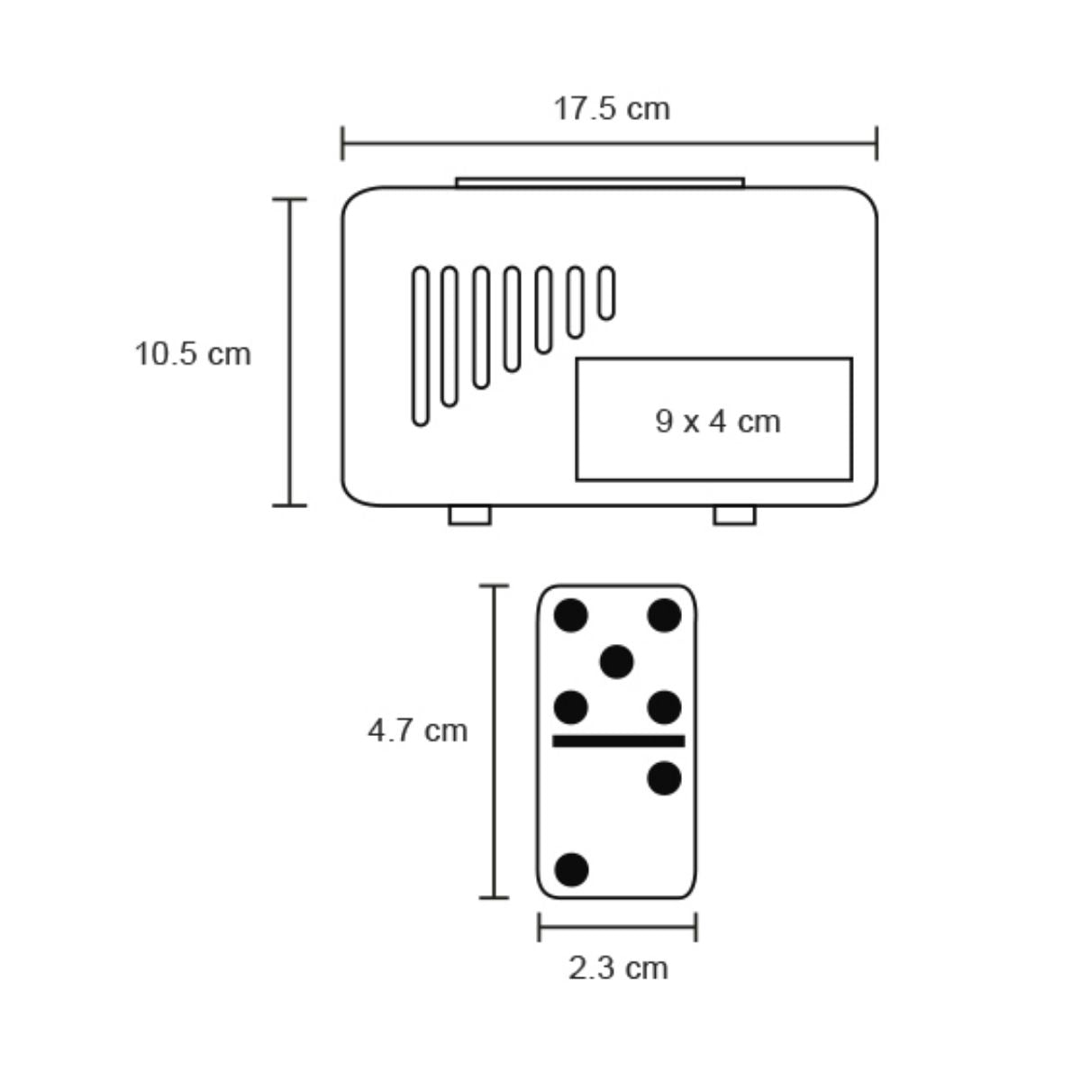 Domino 28 Fichas For Promotional Estuche Plastico Juego Mesa