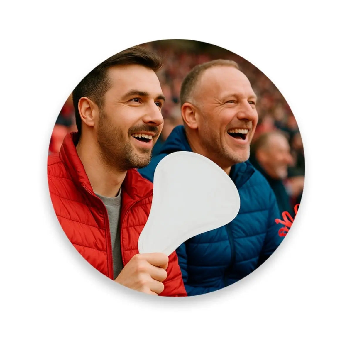 10pzs Abanico Plegable c/ Funda For Promotional Blanco