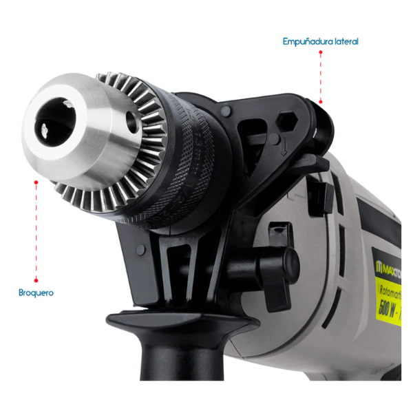 Rotomartillo Aksi 500W 3/8″ Gris Taladro y Atornillador