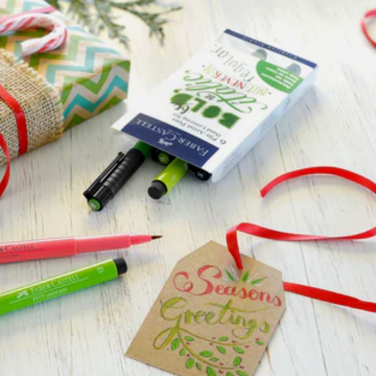 Rotuladores Tonos Verde Faber Castell Profesionales 6 Pz - MarchanteMX