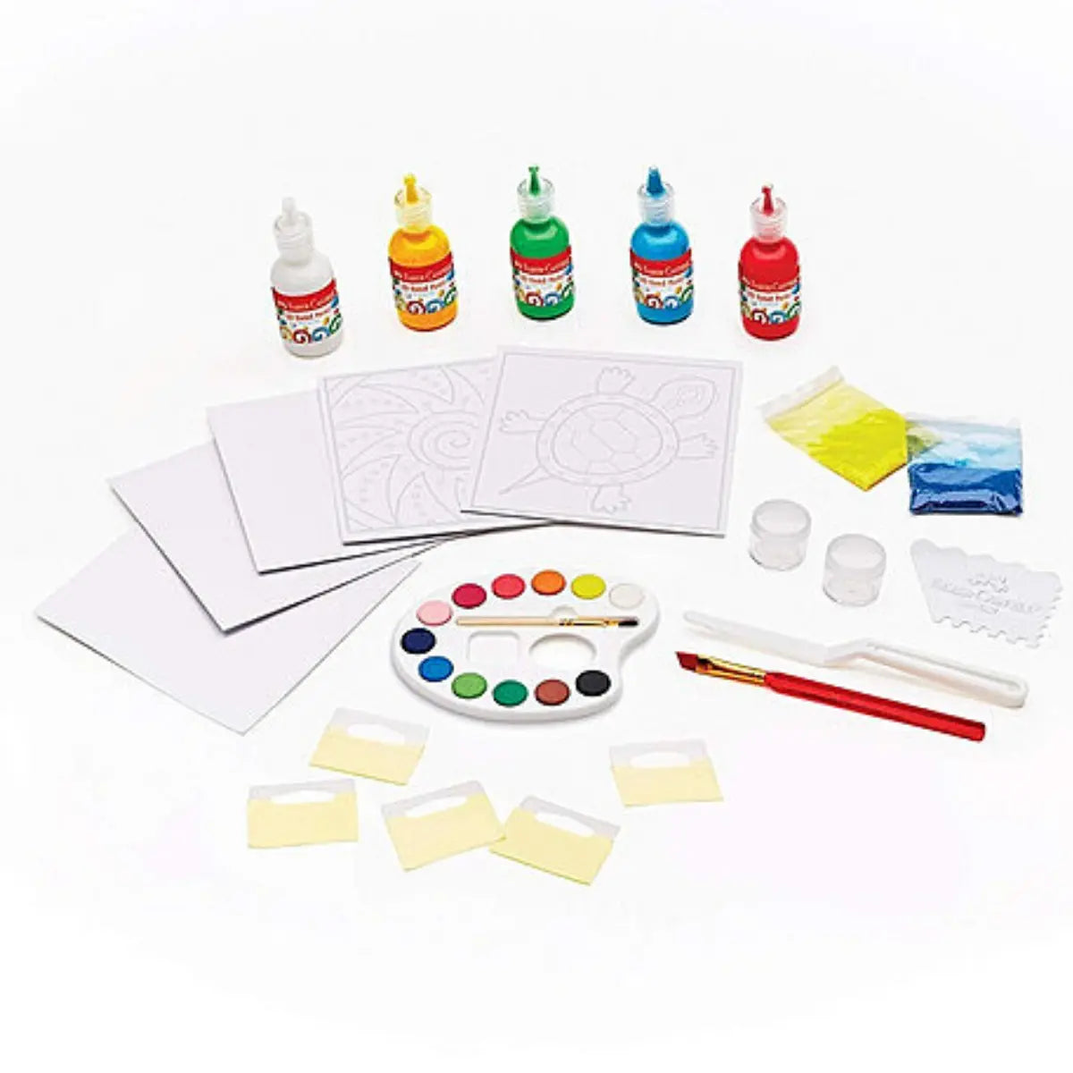 Kit Pintura Arena 3D Faber Castell Texturizada Arte Niños - MarchanteMX