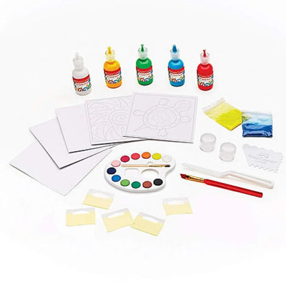 Kit Pintura Arena 3D Faber Castell Texturizada Arte Niños - MarchanteMX
