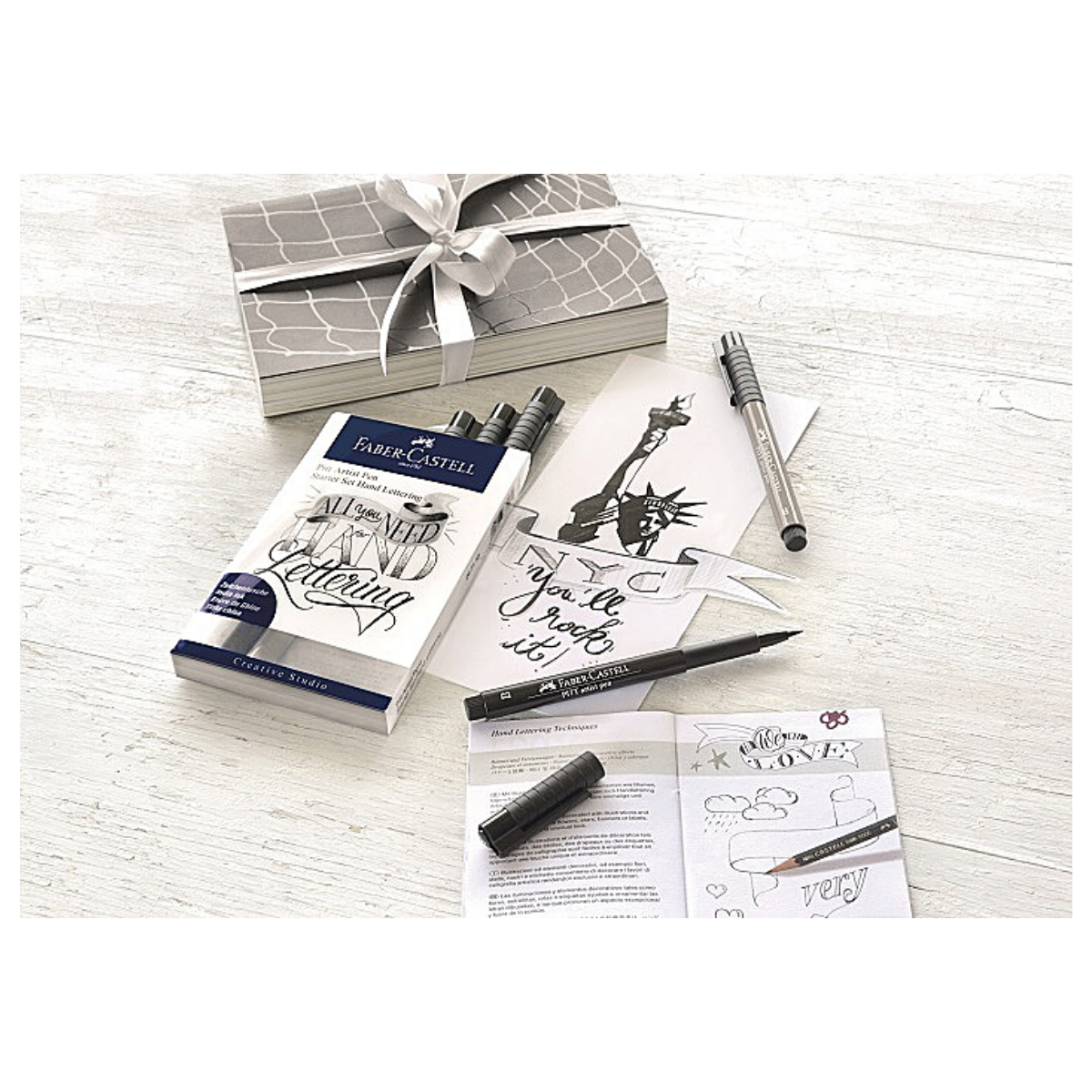 Rotuladores para Caligrafía Faber Castell Starter Set 8 Pz - MarchanteMX