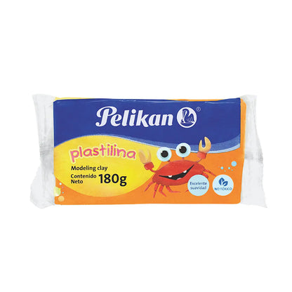 Barra Plastilina Marqueta Pelikan 180g Moldear Elegir Color Naranja - Pelikan - contenido