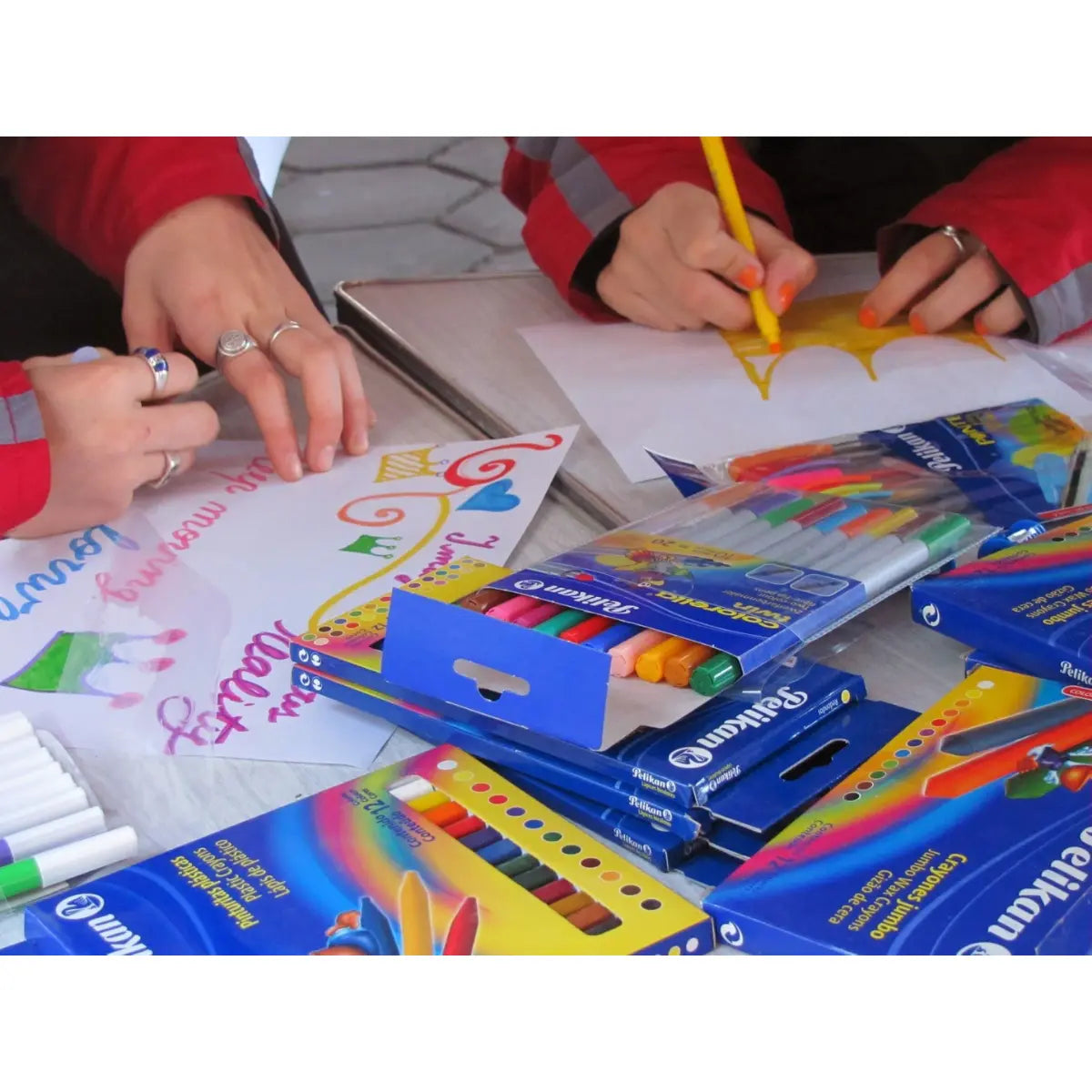 Crayones de Cera Jumbo Redondo Pelikan 6 Piezas - Pelikan - vista lateral