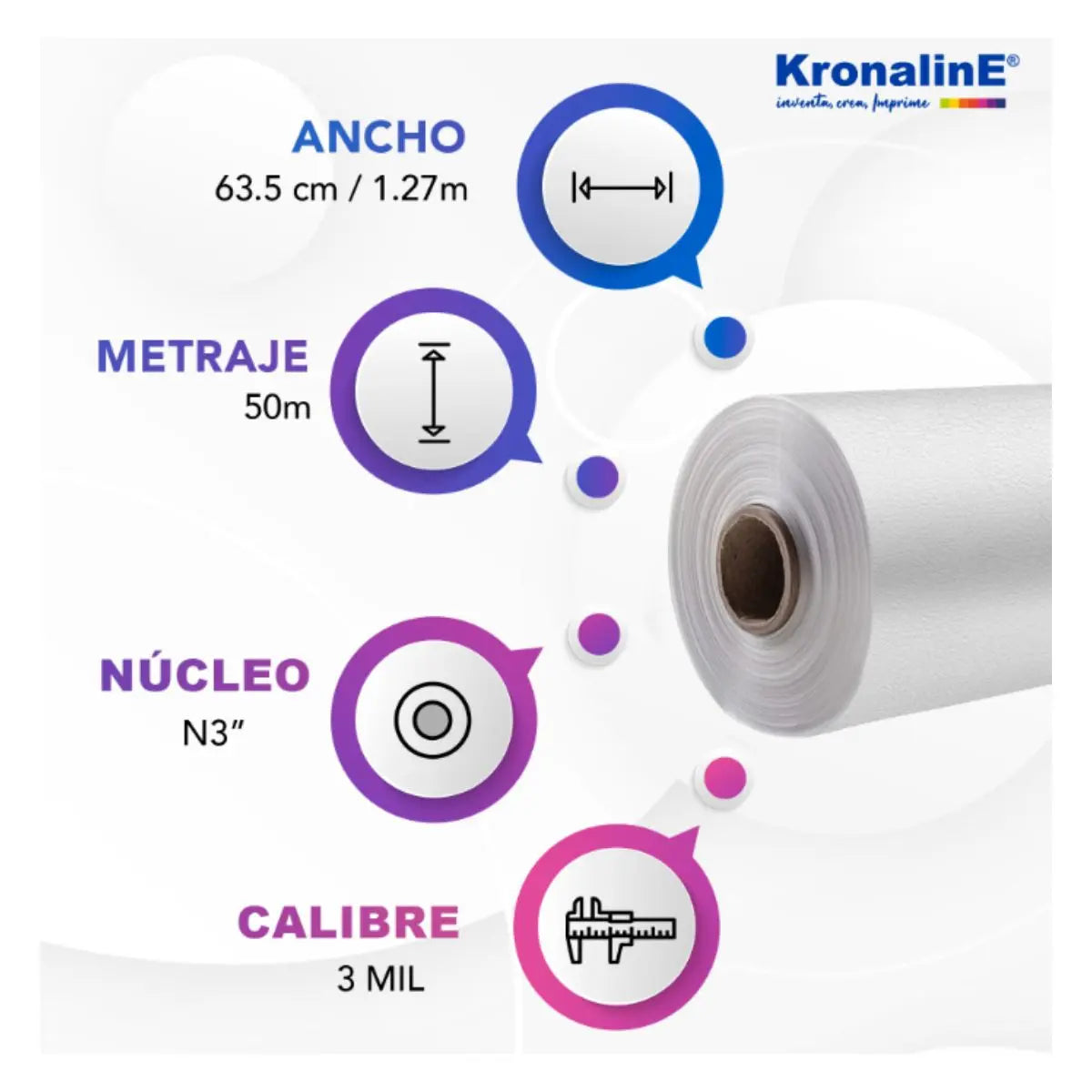Película Laminar Plastificar Ltx30 Frio Laminado Kronaline Piel - Kronaline - detalle