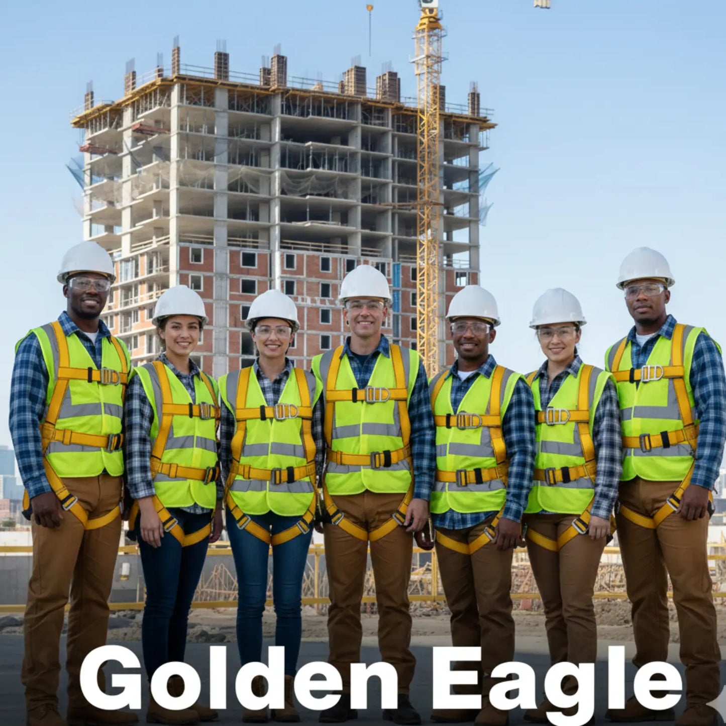 Arnés Recubierto Poliuretano Golden Eagle 3 Anillos 5 Puntos Ajuste - Golden Eagle - vista trasera