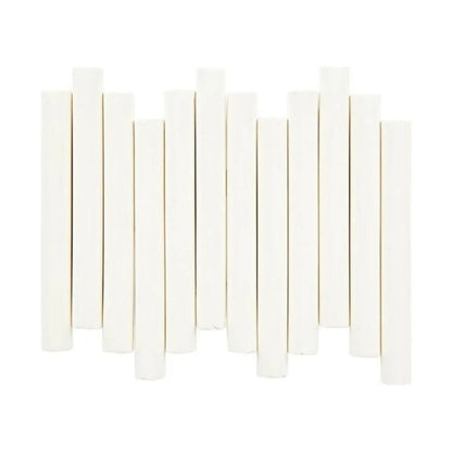 Caja 12 Gises Blancos Antipolvo Escolar Pizarrón Crayola