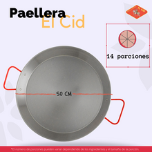 Paellera Pulida de Hierro 50cm - Paelleras La casa del bacalao