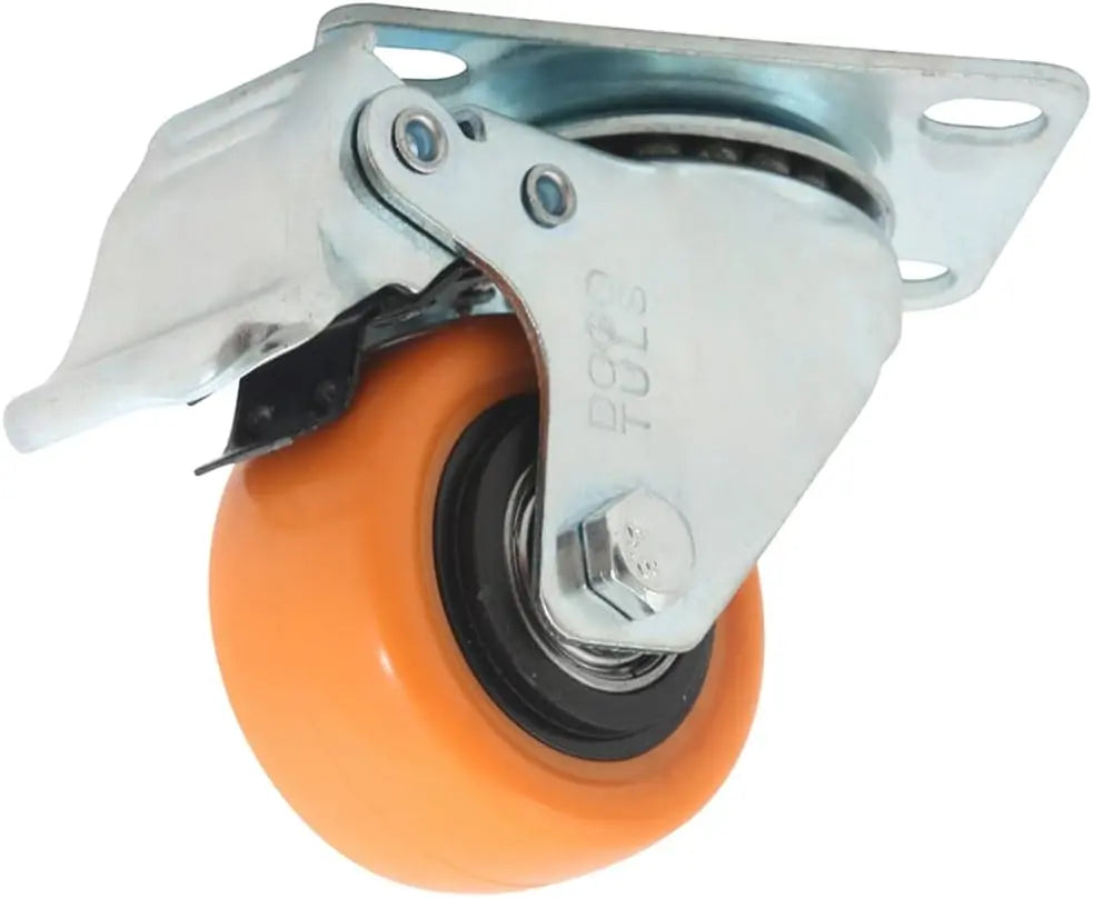 4 Pzs Rodaja Giratoria Pvc Placa Freno Dogotuls Naranja - Dogotuls - vista trasera