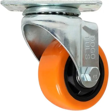 4 Pzs Rodaja Pvc Naranja Giratoria Dogotuls Placa 2´´ - Dogotuls - detalle