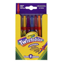 8 Mini Crayones Twistables Colores Intensos Escolar Crayola