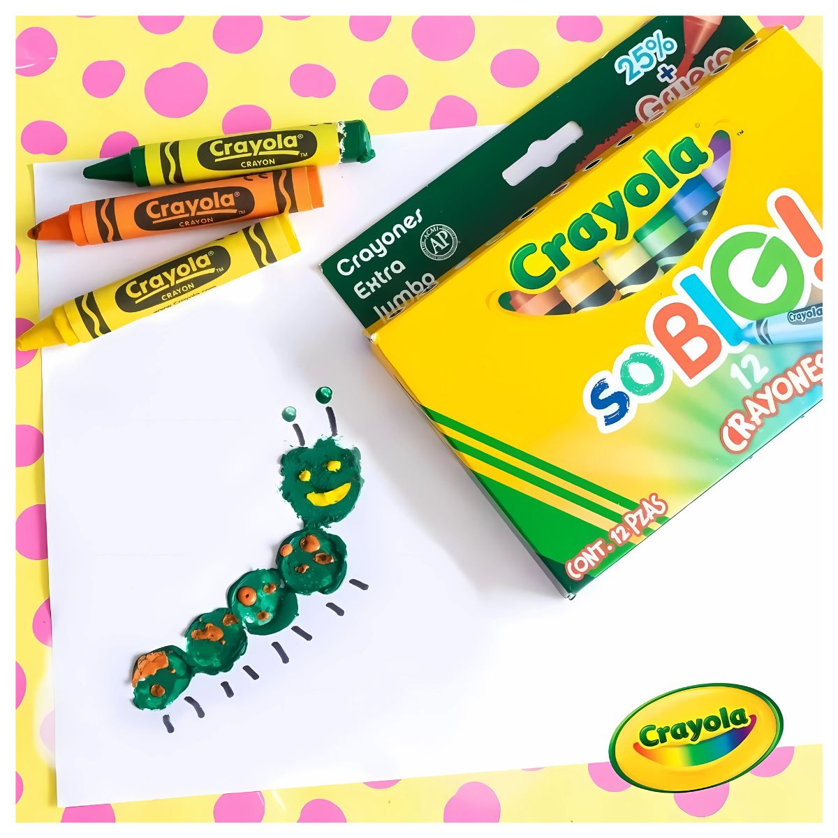 Crayones Extra Jumbo Crayola So Big Estuche Con 12 Colores