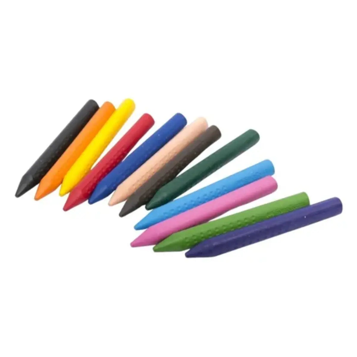 Crayones Jumbo Borrable Faber Castell Grip Triangular 12 Pz - Faber Castell - vista trasera